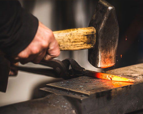 Restoration art blacksmith, Wilfried Roosen, Belgien